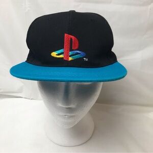 Sony Playstation 2018 Snapback Hat Adult Black Blue Officially Licensed Gamer